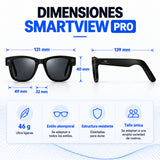 Gafas Inteligentes con IA y Cámara HD 1080P – SmartView Pro